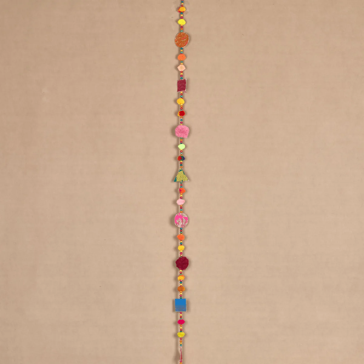 Upcycled Chintzy Pom-Pom Festive Decoration String - Image 2