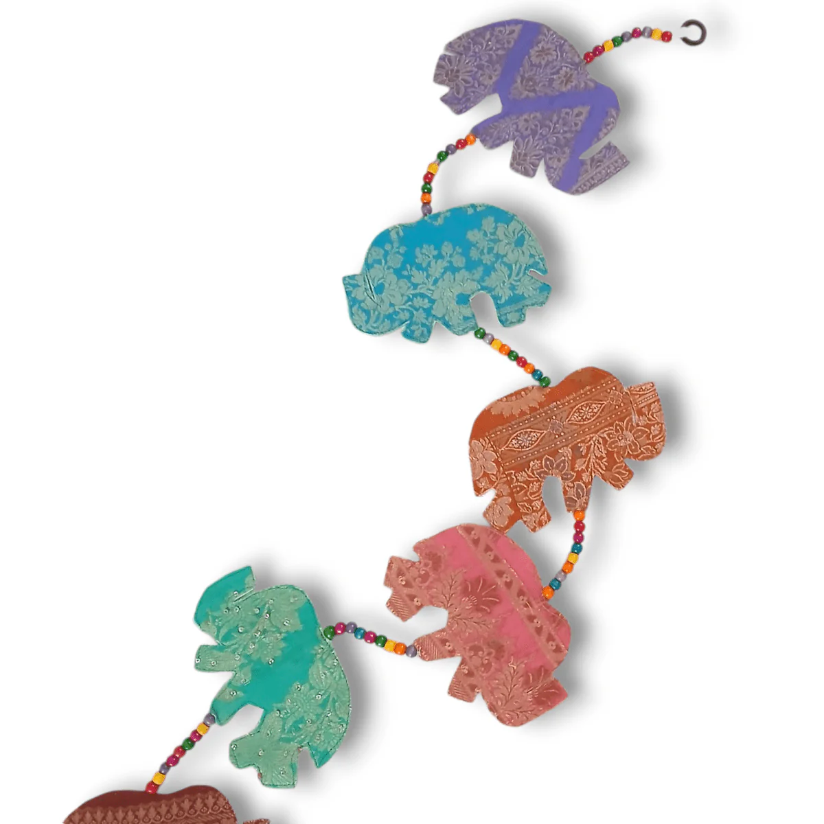 Upcycled Elephant Festive String - Image 3