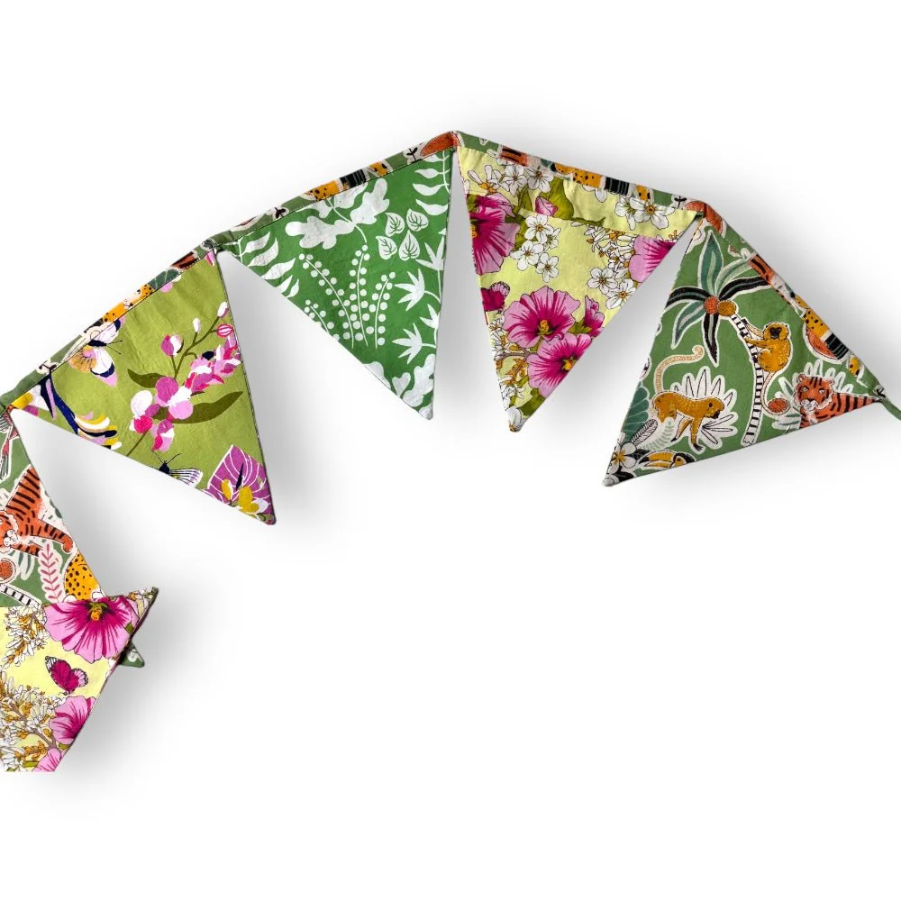 Upcycled Green Bunting - Image 6