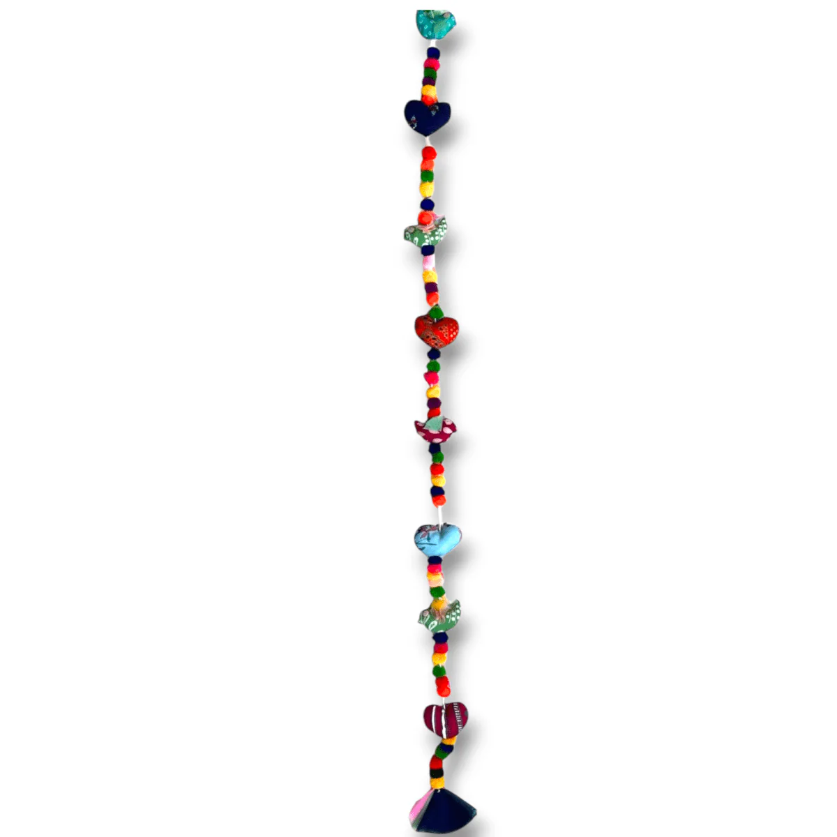 Upcycled Heart Bird String - Image 4