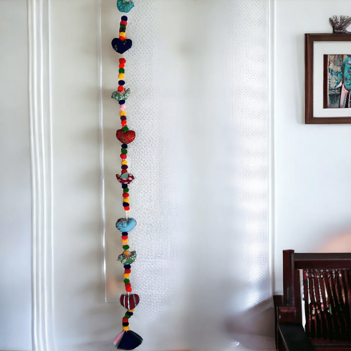 Upcycled Heart Bird String - Image 7