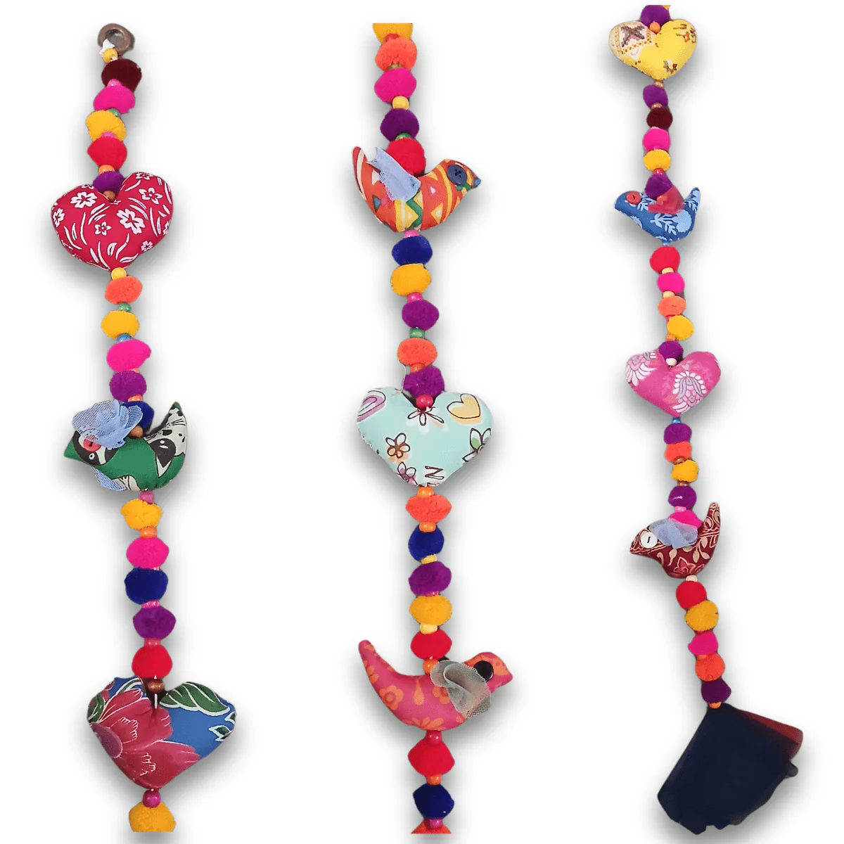 Upcycled Heart Bird String - Image 8