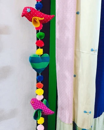 Upcycled Heart Bird String - Image 9