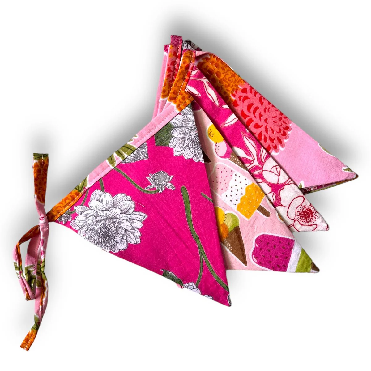 Upcycled Pink Bunting - Image 5