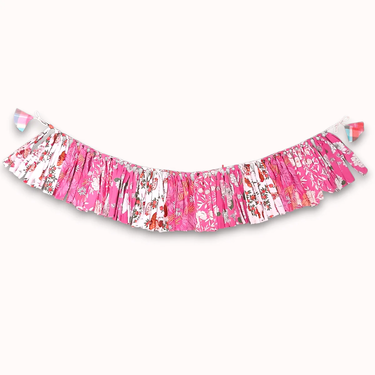 Upcycled Pink Fringes