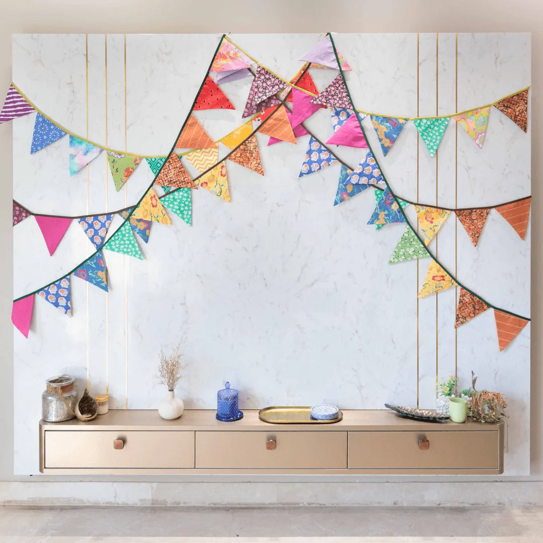 Upcycled Rainbow Bunting - Image 4