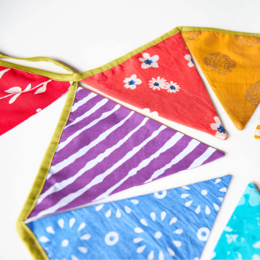 Upcycled Rainbow Bunting - Image 5