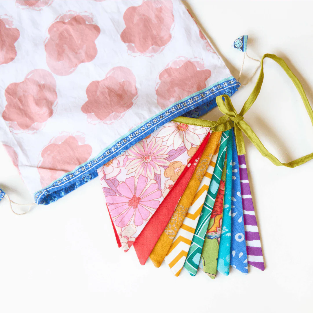 Upcycled Rainbow Bunting - Image 9