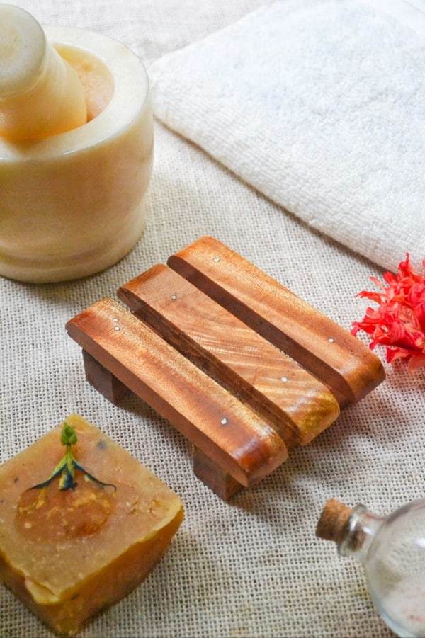 Upcycled Wooden Soap Dish - Pack of 2 - Image 3