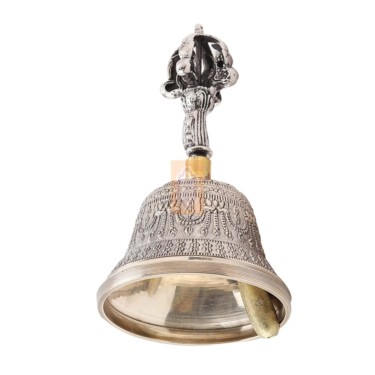 OM Brass Bell - Buddhist Meditation Bell for Home Pooja & Tibetan Sing - Image 5