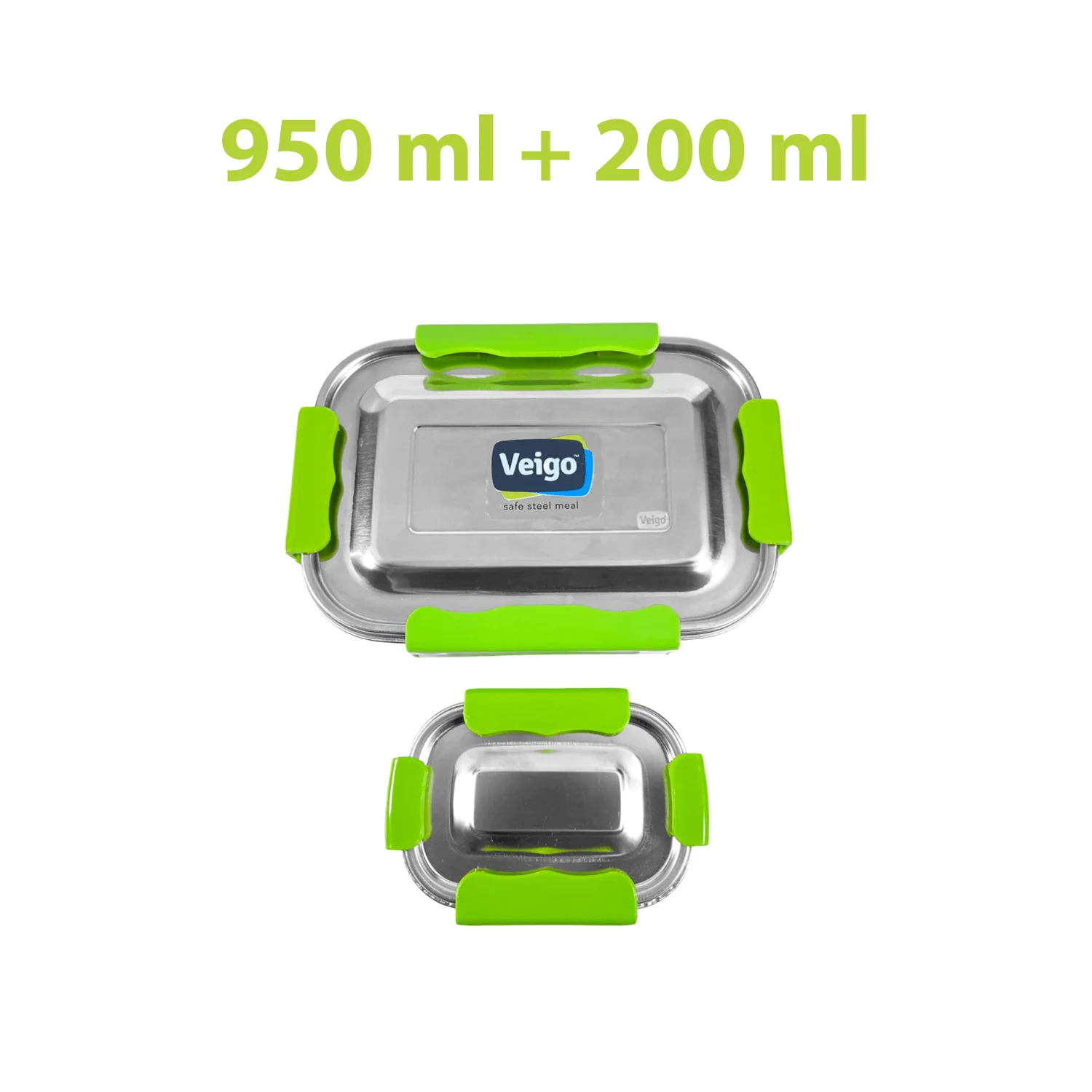 MaxoSteel Leakproof Jumbo Steel Lunch Box with Veg Box - Image 11