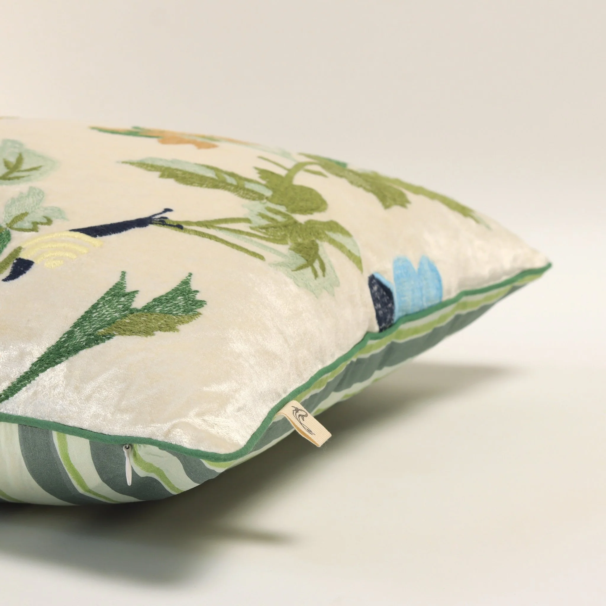 Vera Cotton Velvet Cushion Cover Soft Decorative Pillow Cover - Image 2