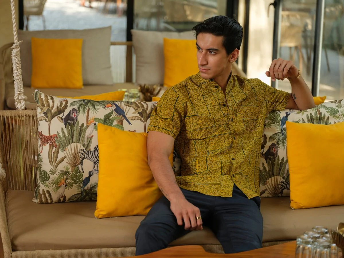 Vriksha - Mustard Organic Cotton Bamboo Shirt - Image 2