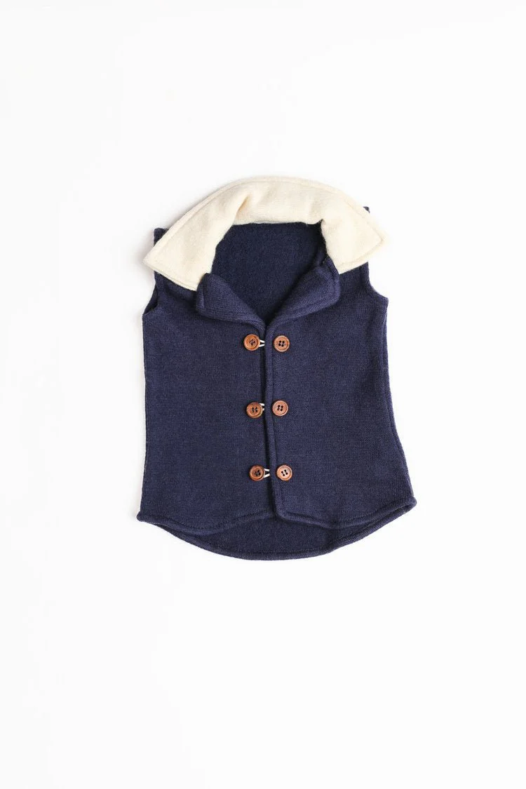 Pure Wool Waistcoat | Herbal Dyed with Schisandra for Calm & Comfort - Image 3