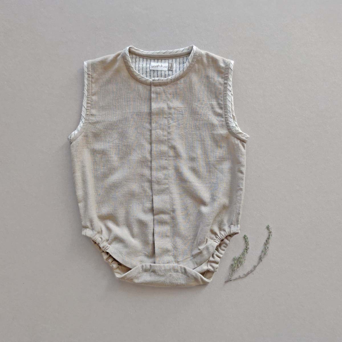 Warm Grey Baby Onesie