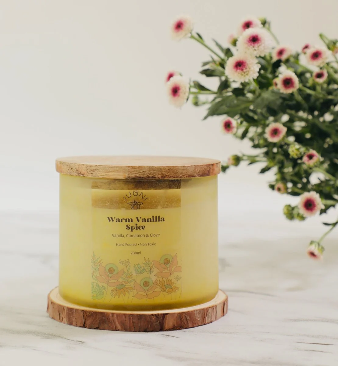 Warm Vanilla Spice Soy Wax Candle | Hand-poured - Image 2