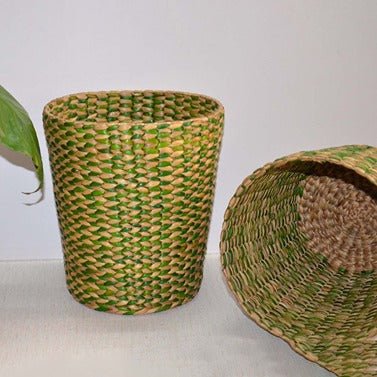 Water Hyacinth Basket Bin - Image 5