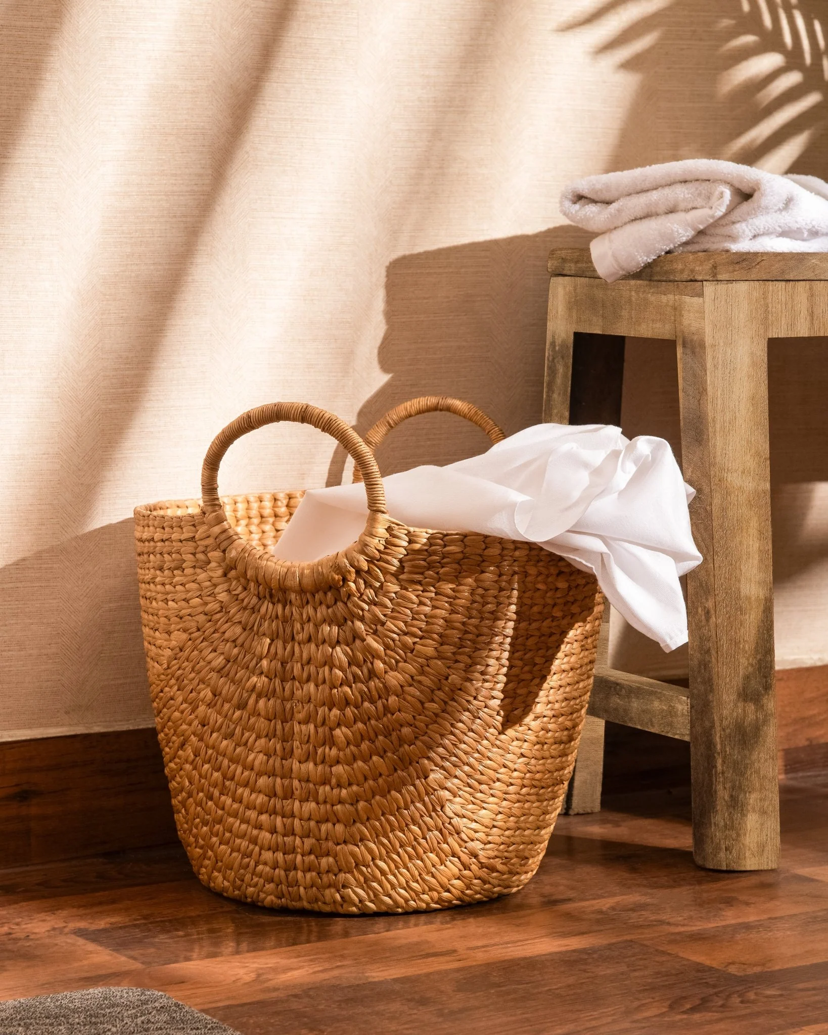 Water Hyacinth Laundry & Storage Basket - Image 3