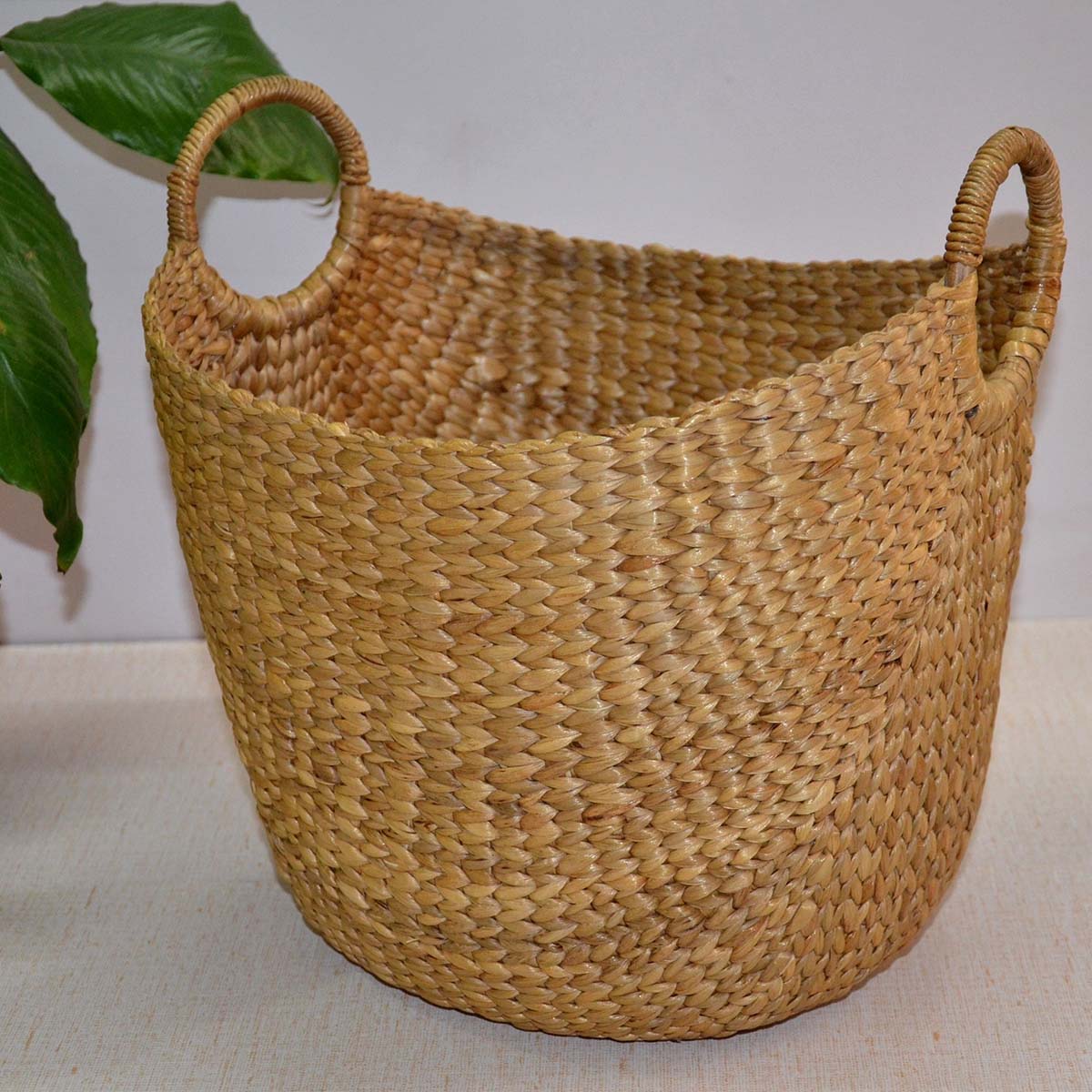 Water Hyacinth Laundry & Storage Basket - Image 5