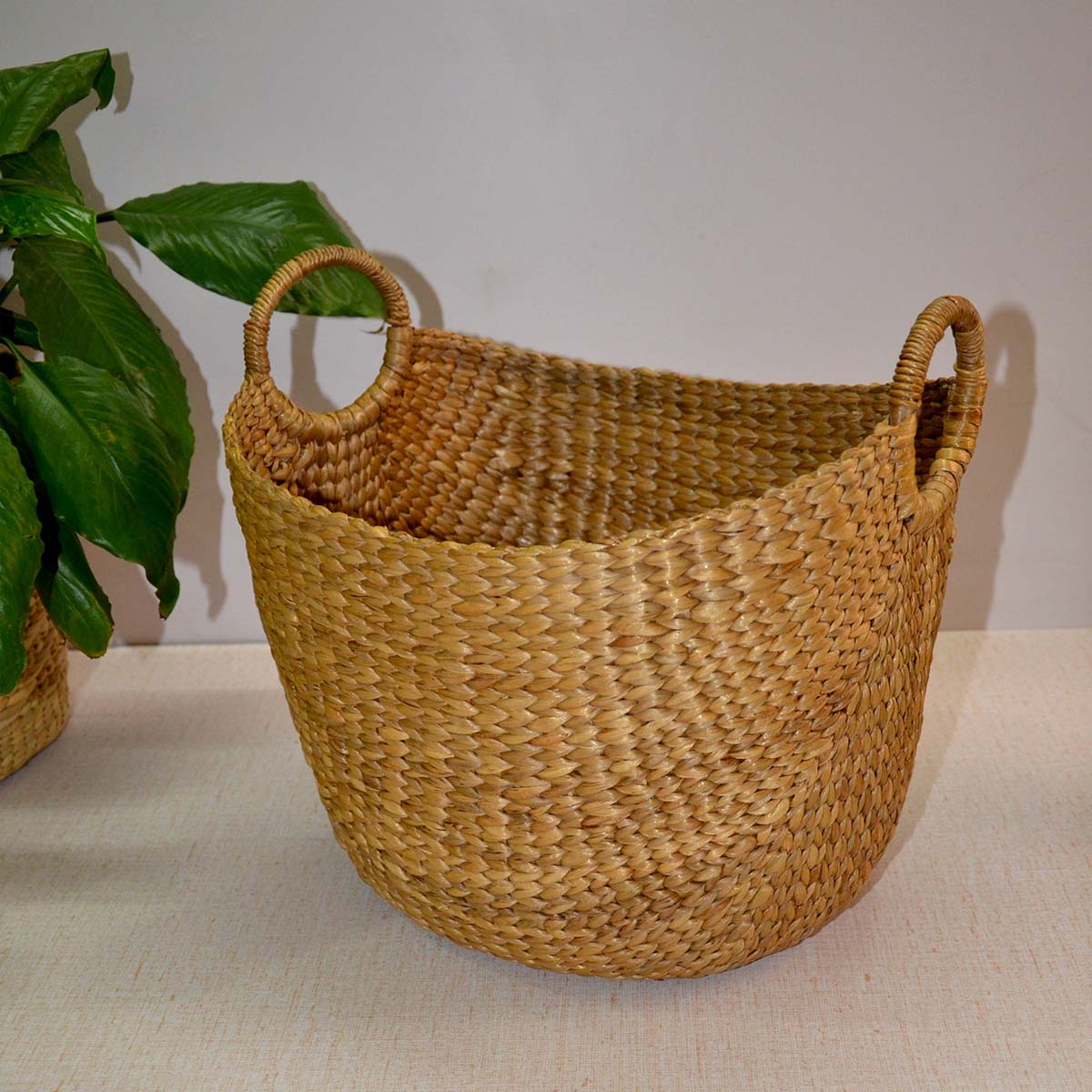 Water Hyacinth Laundry & Storage Basket - Image 6