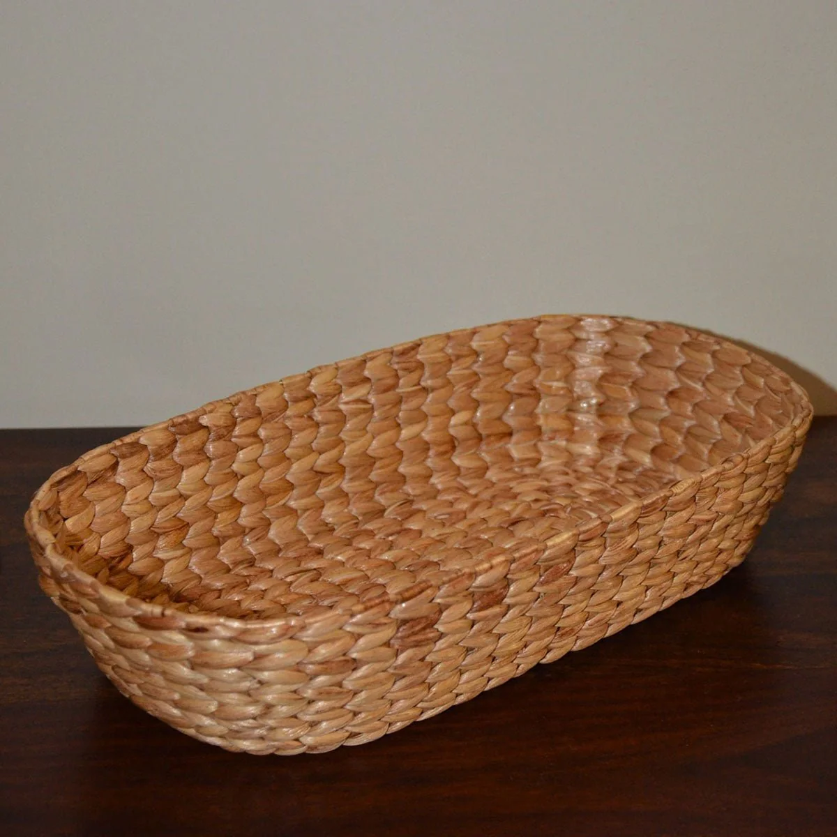 Water Hyacinth Oval Utility Basket - Image 5