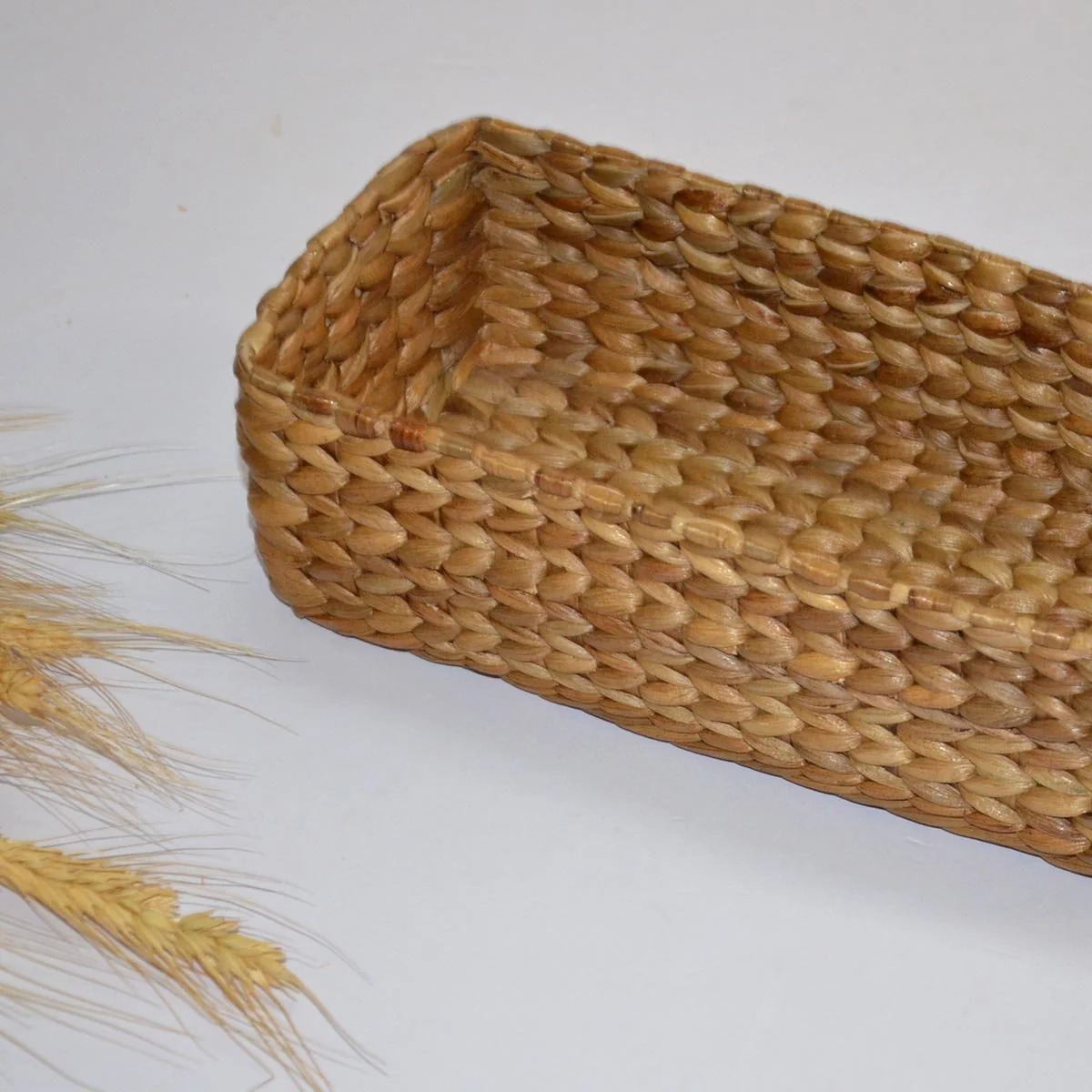 Water Hyacinth Rectangular Bread & Utility Basket - Image 6
