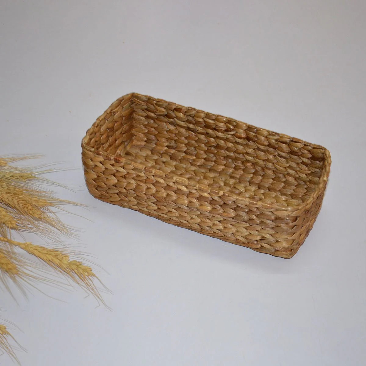Water Hyacinth Rectangular Bread & Utility Basket - Image 8
