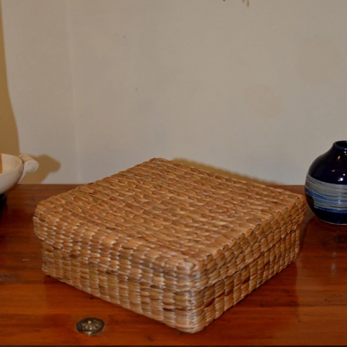 Water Hyacinth Square Gift & Utility Box - Image 6