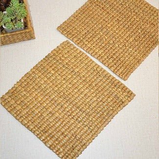 Water Hyacinth Square Placemats (Set of 2) - Image 4