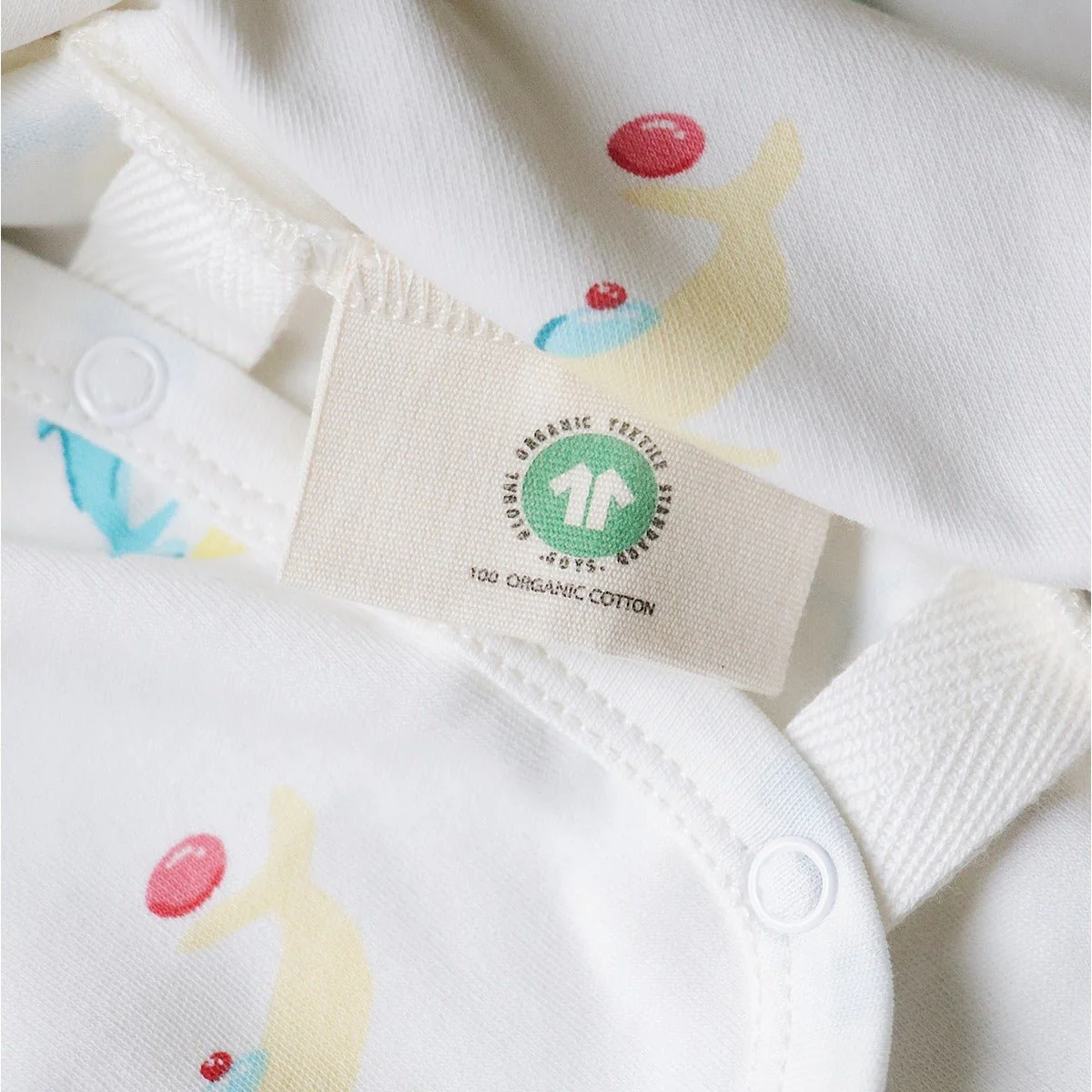 Whales Organic Baby Kimono Onesie – Soft Cotton Newborn Romper - Image 6