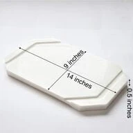 White Furrow Marble Cheese Platter - Image 5