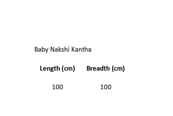 White Mulmul Fish Design Hand Embroidered Baby Nakshi Kantha - Image 19