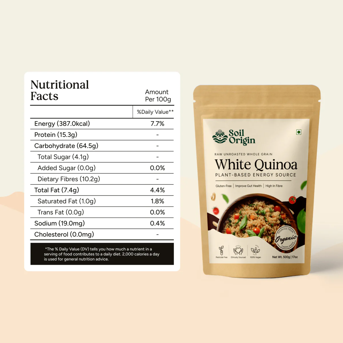 White Quinoa | Gluten-Free | Fiber-Rich | 500g - Image 4