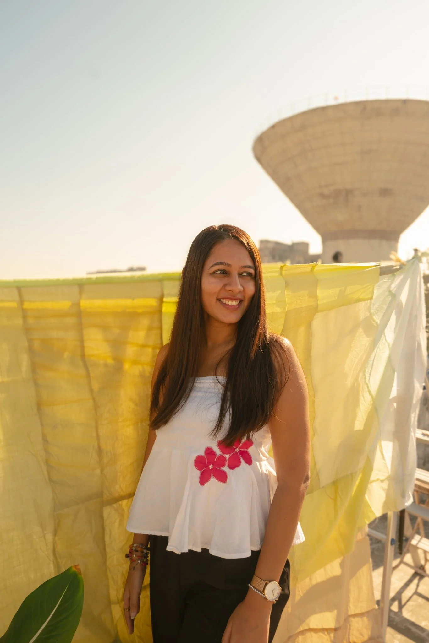 The POO tube top | Flower Applique | Strapless Summer Wear - Image 4