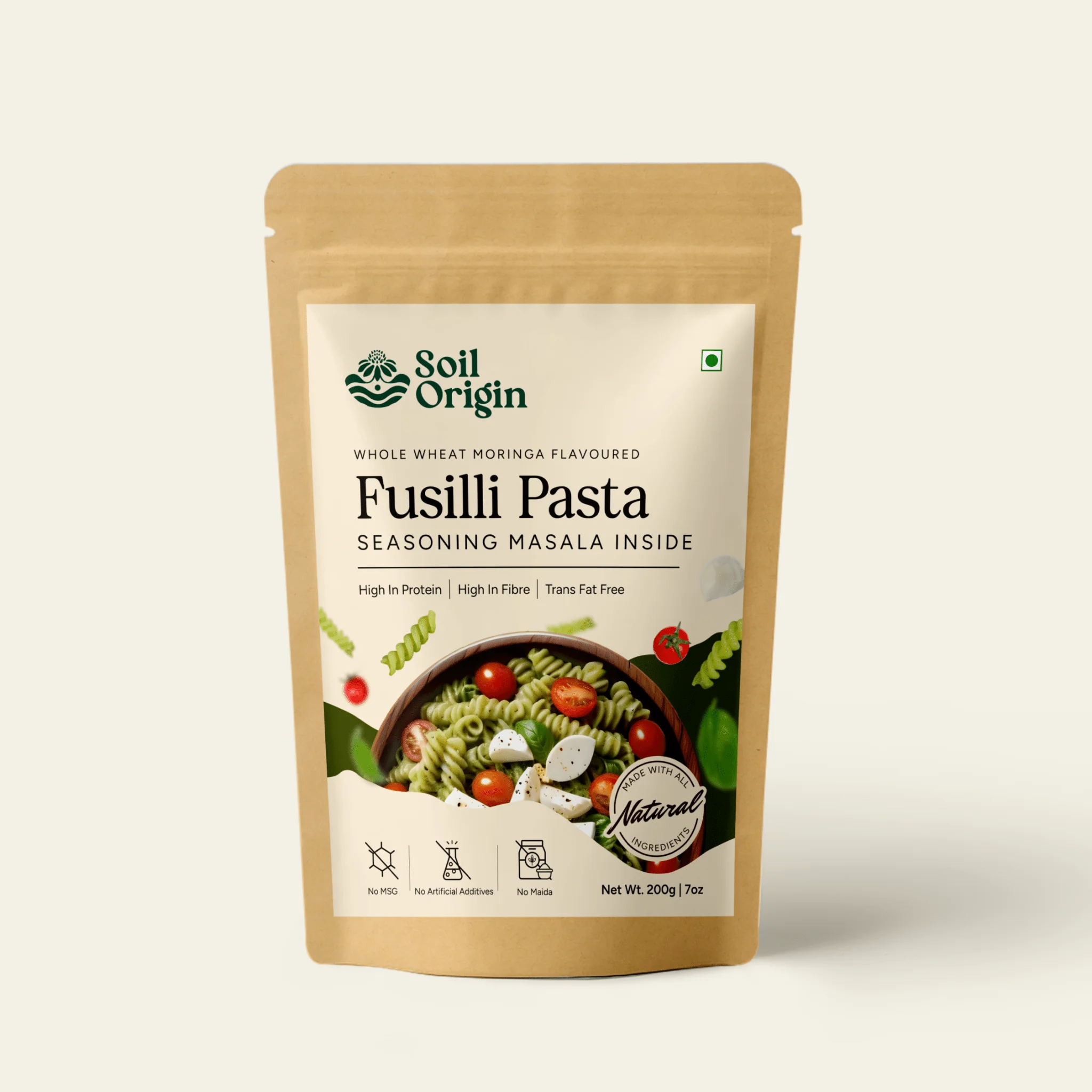 Whole Wheat Moringa Pasta | High Protein & Fiber | 200g - Image 6