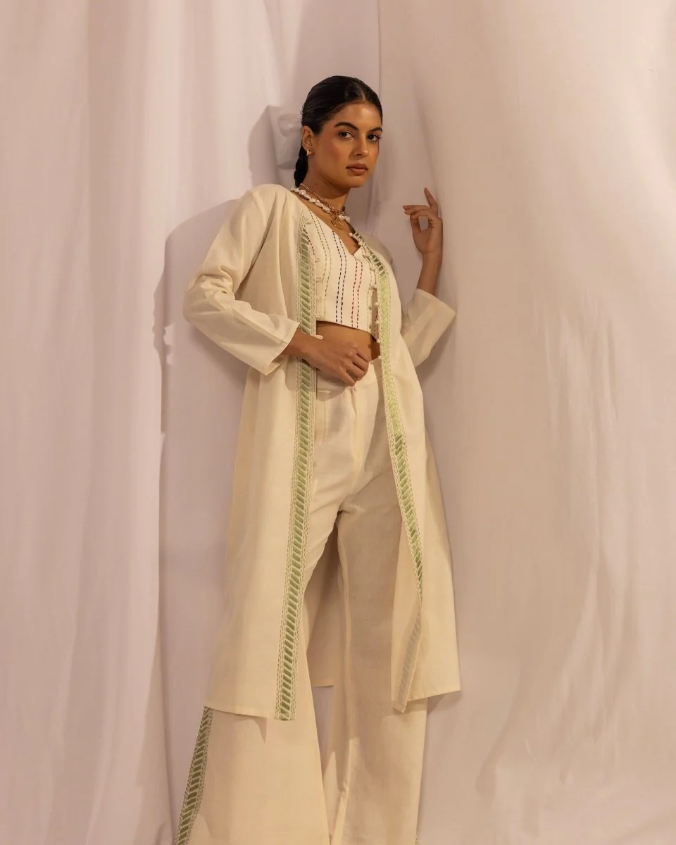 Casual Cotton Wide Leg Trousers – Relaxed Fit Women’s Wear - Image 4