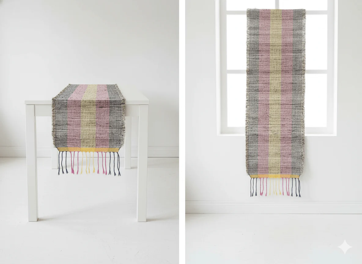 Wild Banana Fiber Mat – Handwoven Sustainable Home Décor Mat - Image 3