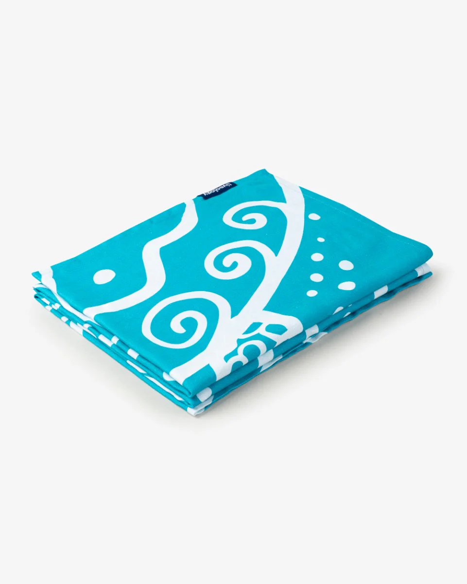 Bamboo & Cotton Blend Printed Bath & Beach Towel | Wild Ocean - Image 5