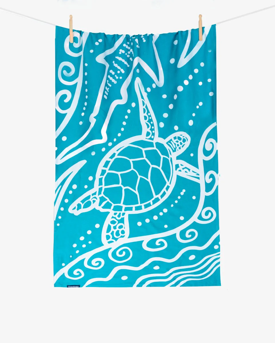 Bamboo & Cotton Blend Printed Bath & Beach Towel | Wild Ocean - Image 6