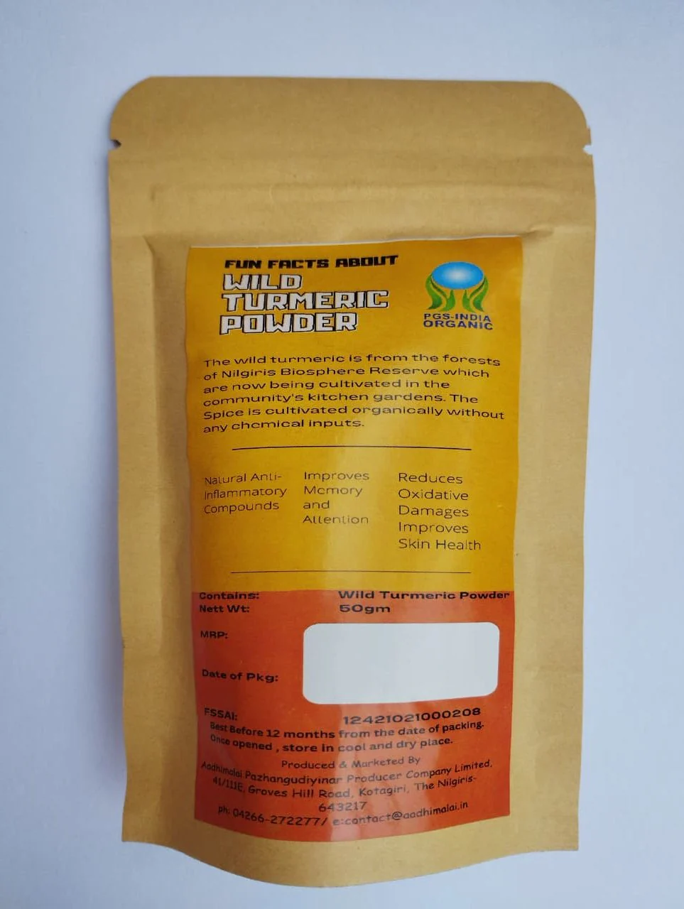 Wild Turmeric Powder – Natural Skin Brightener | Pure Herbal Powder - Image 3