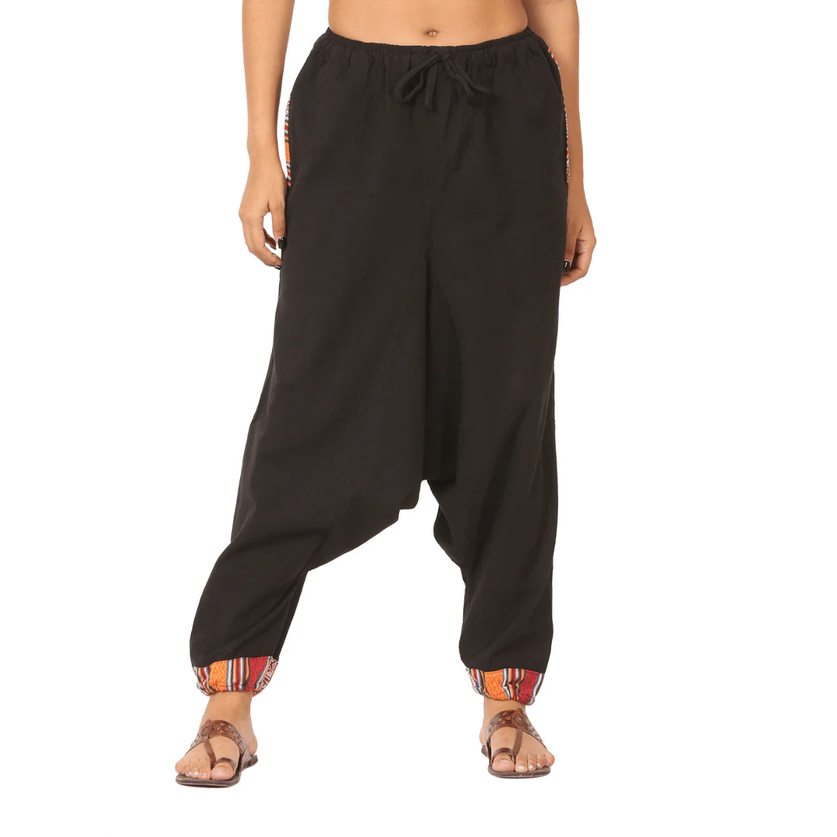 Women's Designer Harem Pants | Black | Fits Waist Size 28" to 36" - Image 12
