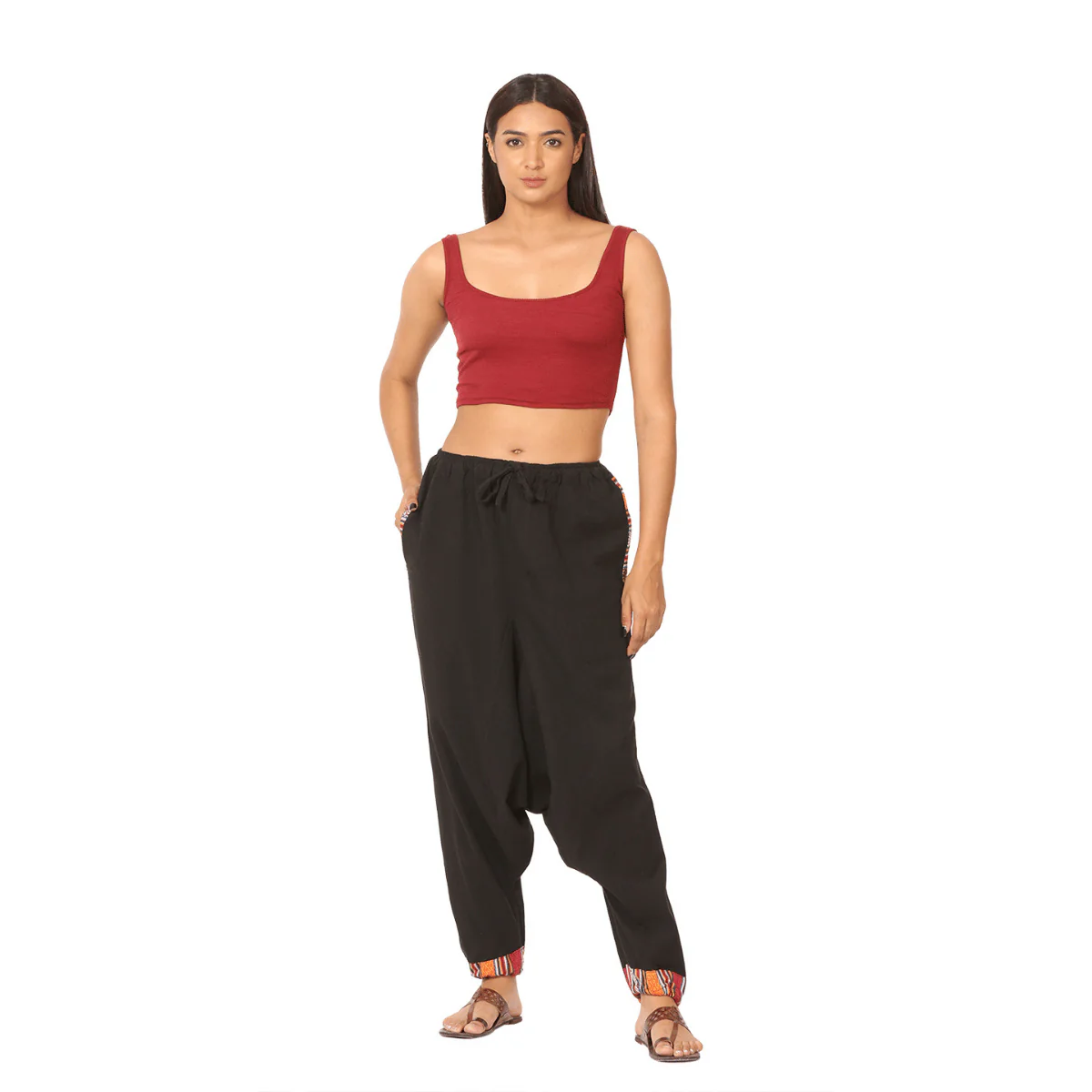 Women's Designer Harem Pants | Black | Fits Waist Size 28" to 36" - Image 14