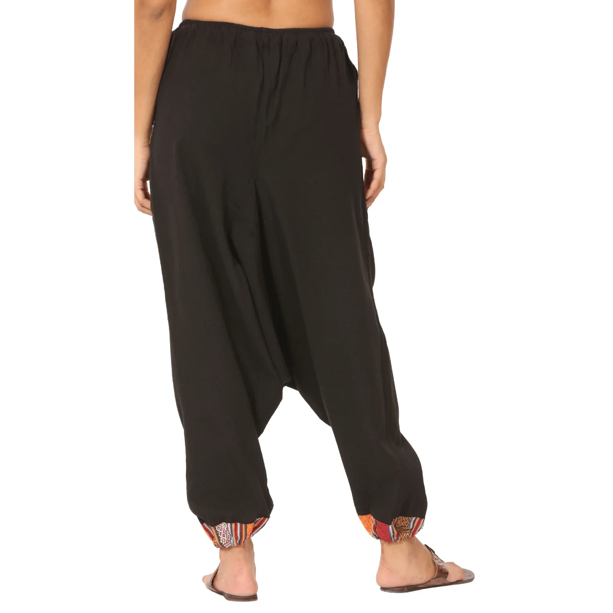 Women's Designer Harem Pants | Black | Fits Waist Size 28" to 36" - Image 2