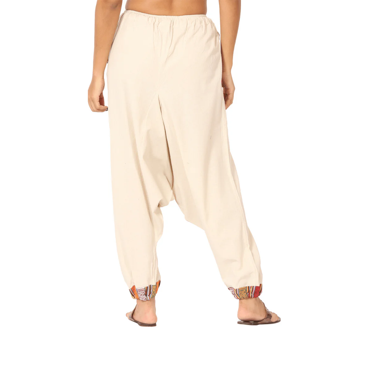 Women's Designer Harem Pants | Cream | Fits Waist Size 28" to 36" - Image 4
