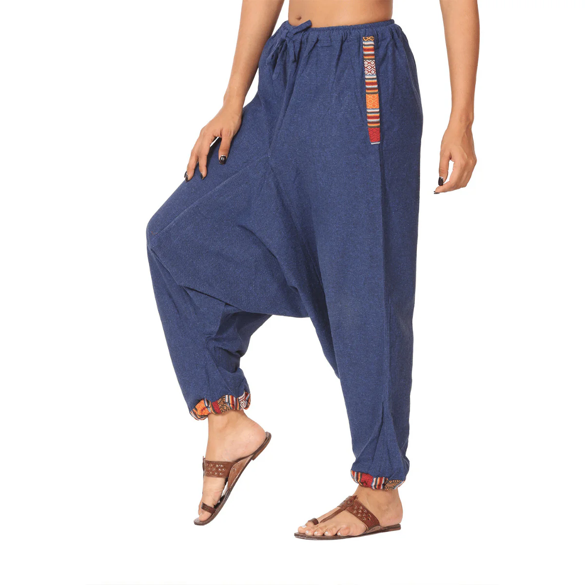 Women's Harem Pants | Dark Blue | Fits Waist Size 28" to 36"