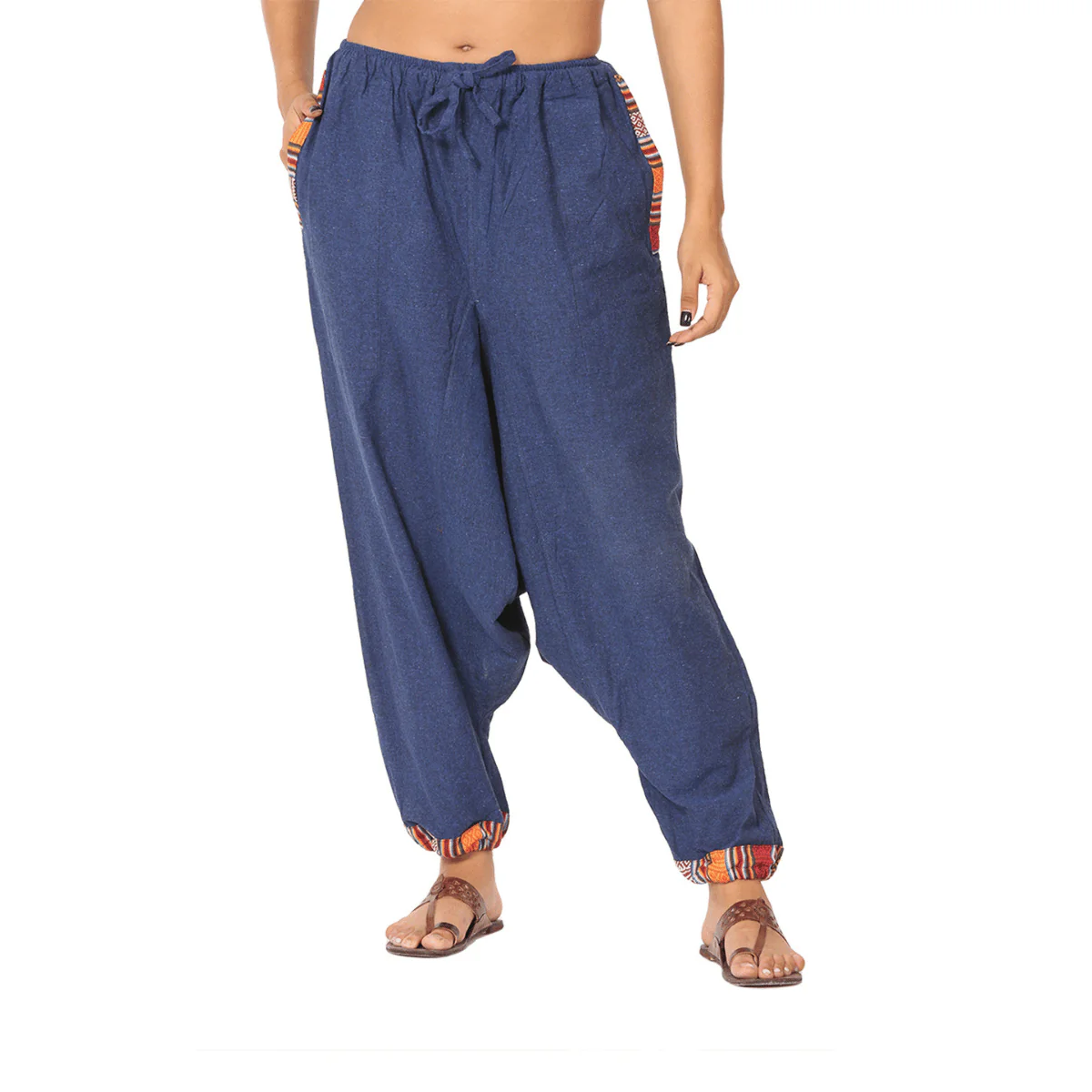 Women's Harem Pants | Dark Blue | Fits Waist Size 28" to 36" - Image 11