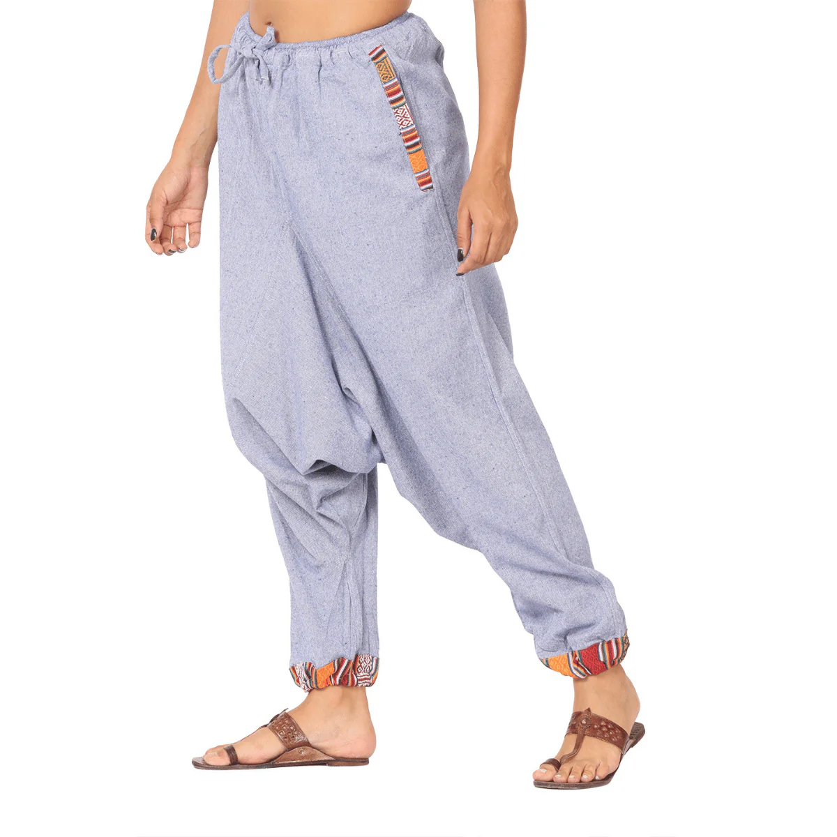 Women's Harem Pants | Lavender Blue | Fits Waist Size 28" to 36" - Image 12