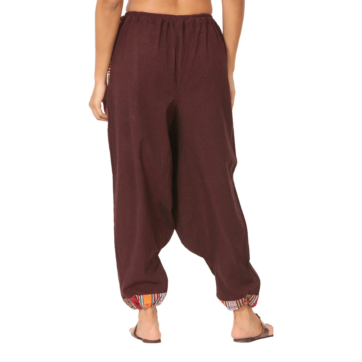 Women's Designer Harem Pants | Maroon | Fits Waist Size 28" to 36" - Image 8