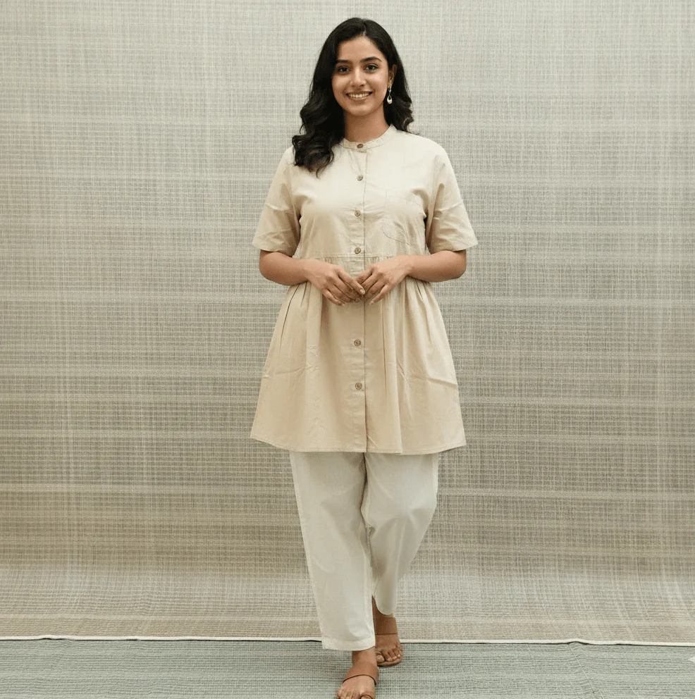 Women’s Front Open Maternity Top | Comfortable Wear for All Stages