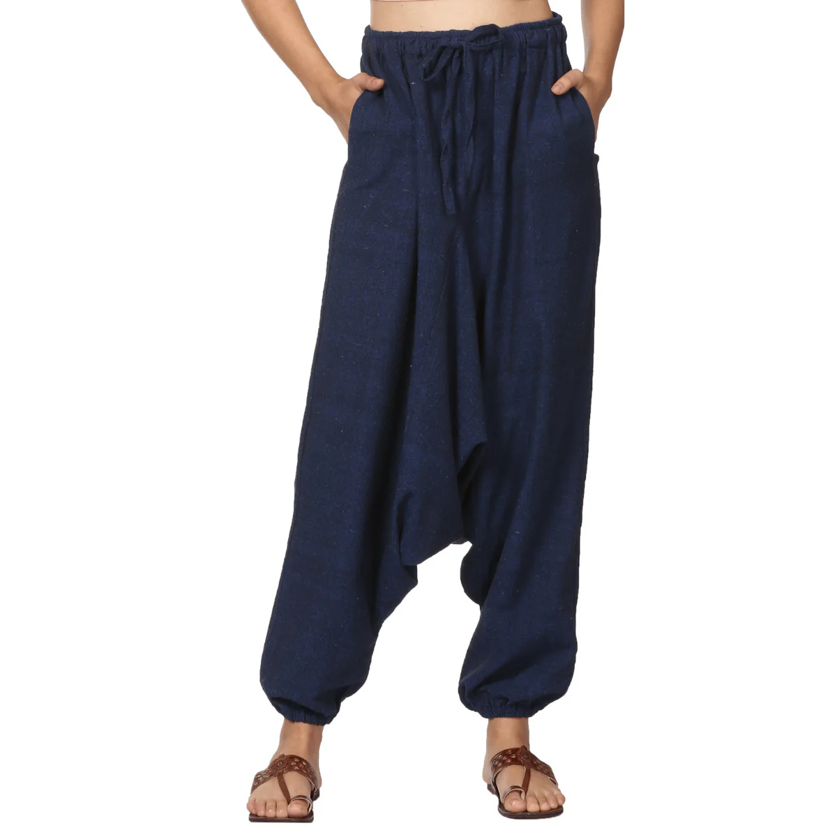 Women's Harem Pant | Dark Blue | Fits Waist Size 28" to 36" - Image 4